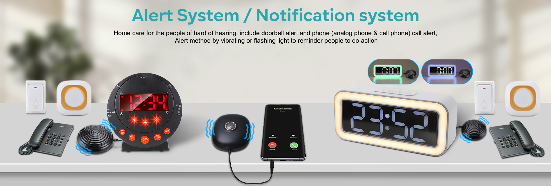 Оповещать вибрационные часы системы